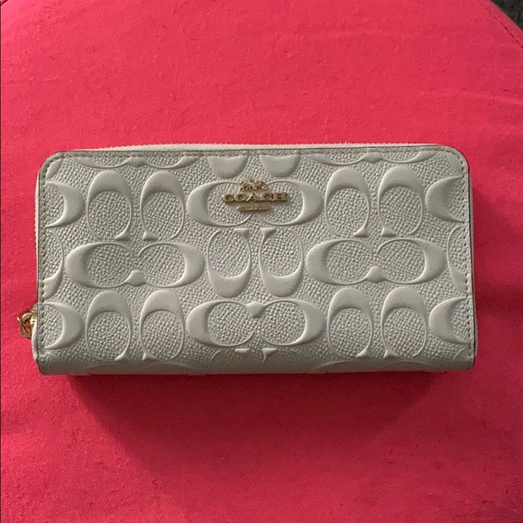 🆕 Coach Accordion ZIP Wallet in sig. Leather - Picture 1 of 5